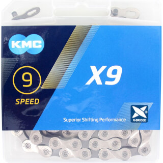 KMC ketting X9 grey 114s