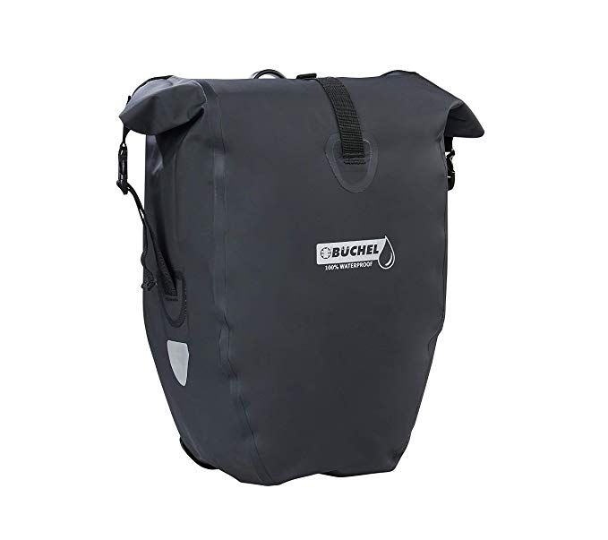 TAS ENKEL BUCHEL ZWART WATERPROOF 25 LITER QUICK MOUNT BEVESTIGING