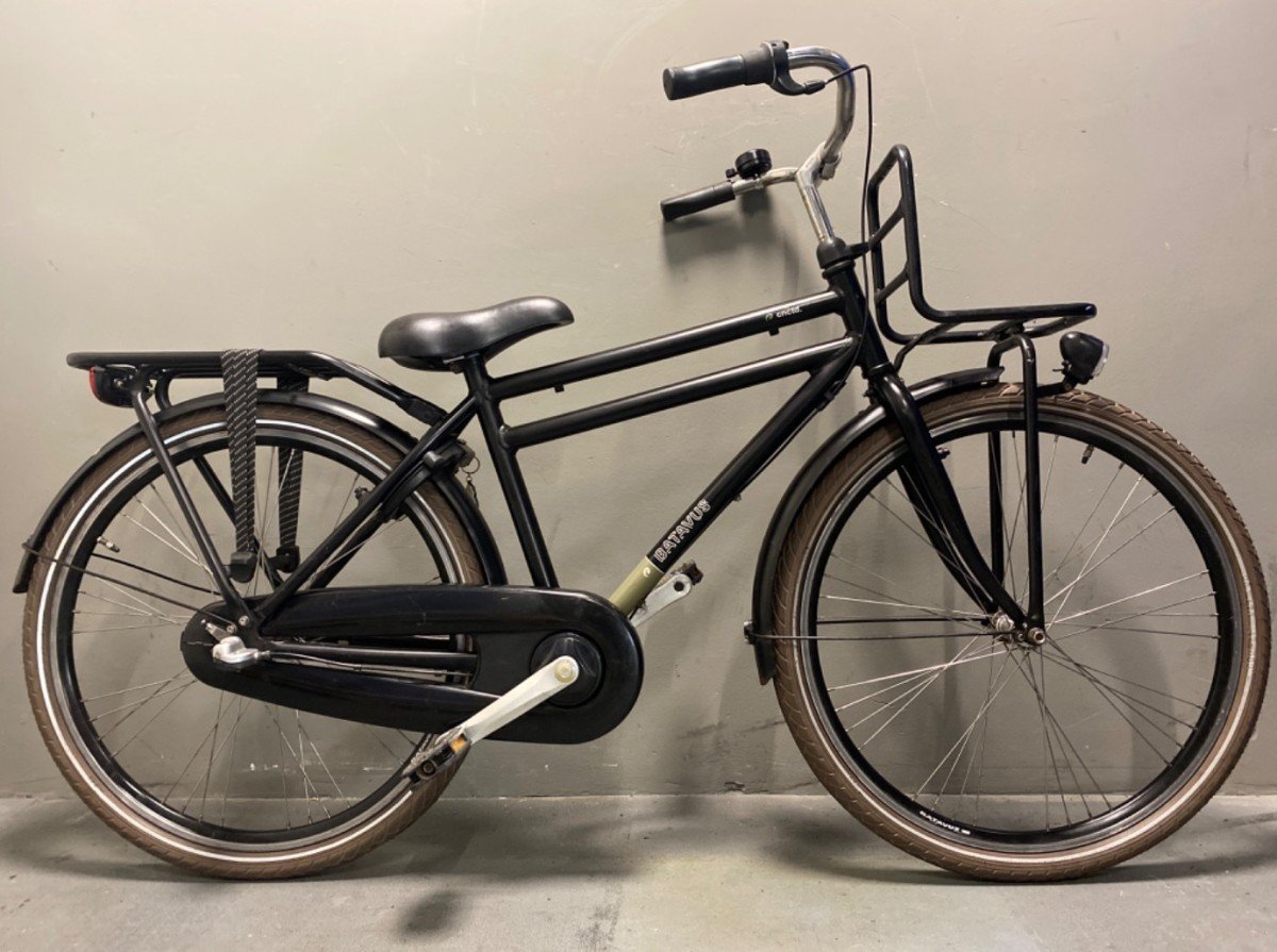 BATAVUS CNCTD. 26 inch Jongens Zwart Mat 43cm 2016