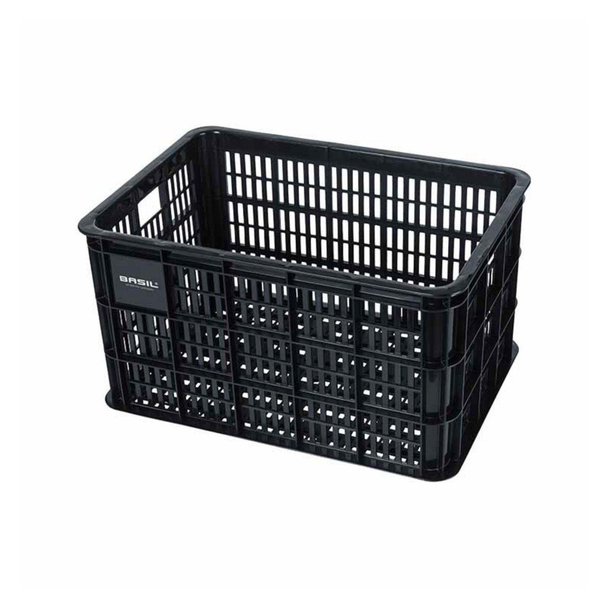 Basil fietskrat L black 40L recycled