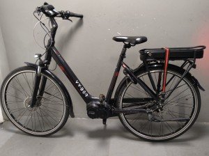 Vyber E1 D53 Shiny Pearl Black / Red 2022 Dames Shiny Pearl Black / Red 53cm 2022